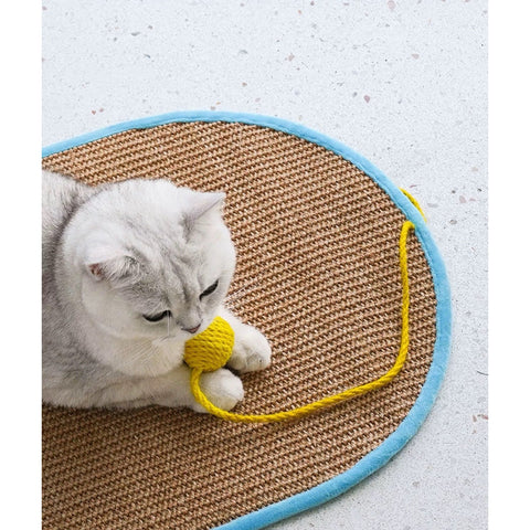 ZEZE Sisal Cat Scratching Mat with Magic Tape - Pets Villa