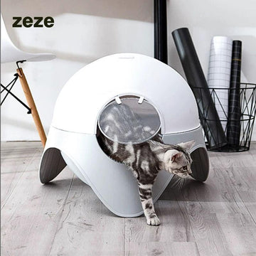 ZEZE Space Cat Litter Box - Pets Villa