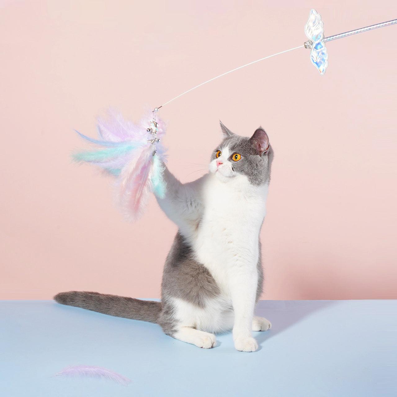 ZEZE Unicorn Fairy Teaser Cat Toy - Pets Villa