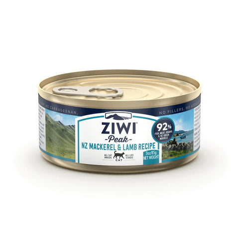 ZIWI PEAK Cat Wet Mackerel & Lamb Tin - Pets Villa