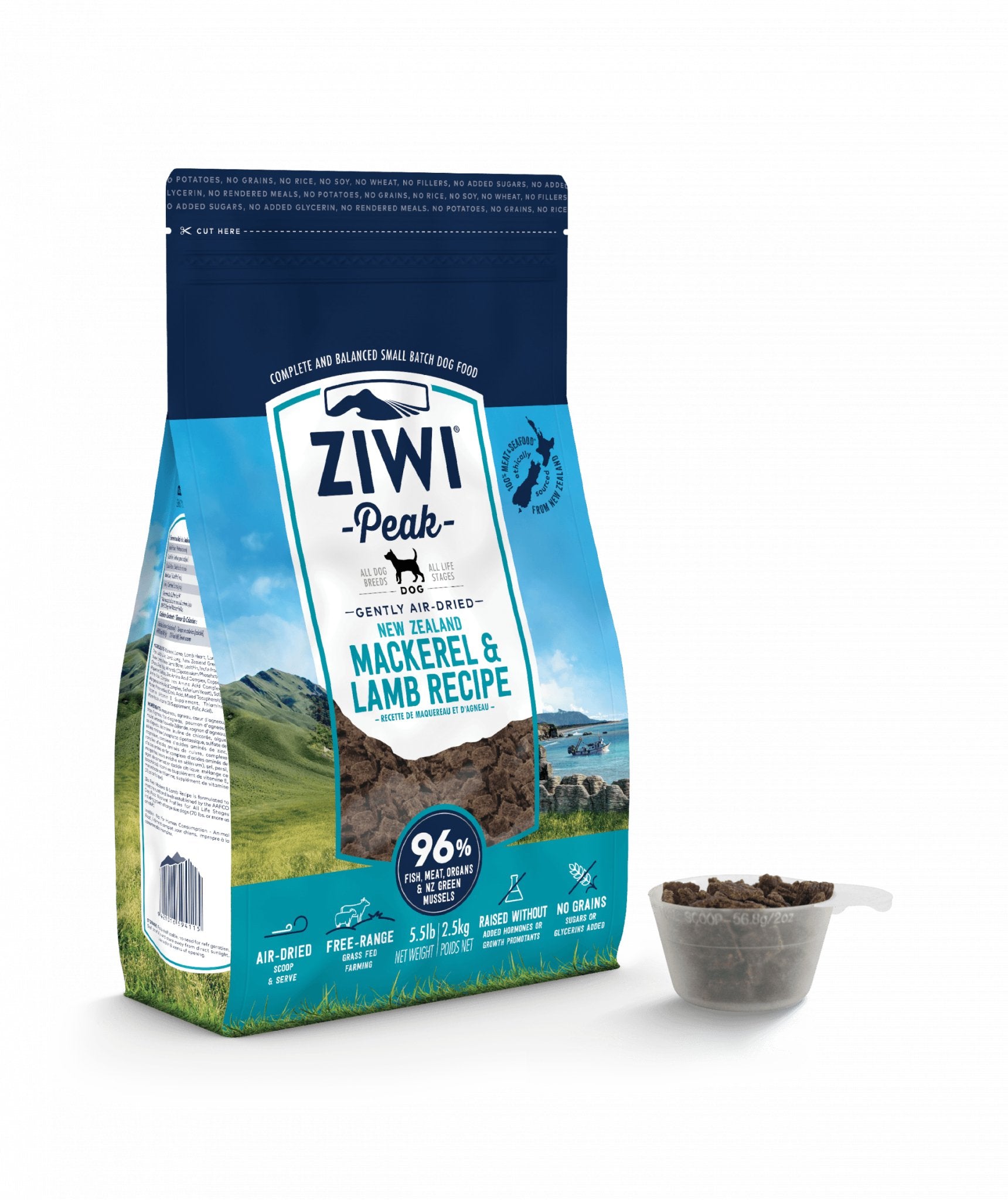 ZIWI PEAK Dog Air-Dried Mackerel & Lamb Recipe - Pets Villa